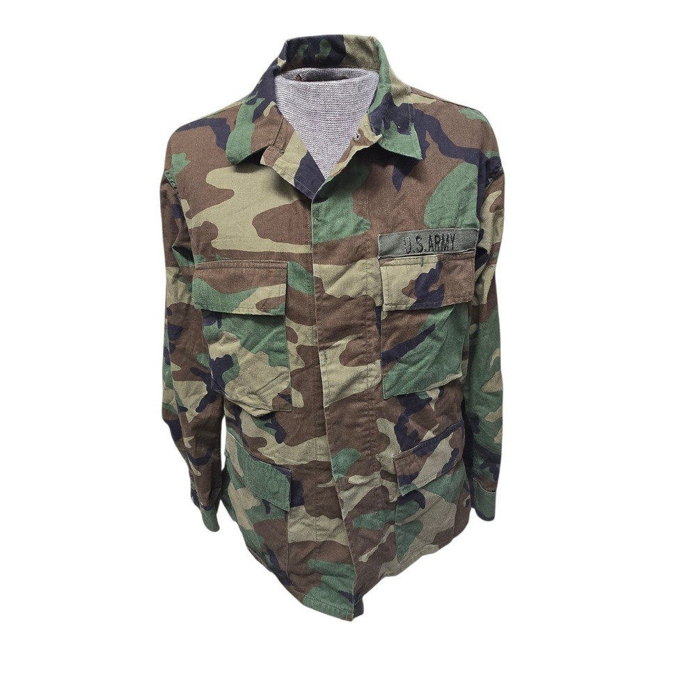 US Army Field Jacket BDU M81 Woodland Camo Military Medium Short Utility Coat